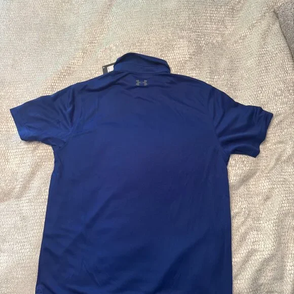 Under Armour. Men's UA Tech Polo. Size Large Royal Blue NWOT - Picture 2 of 4
